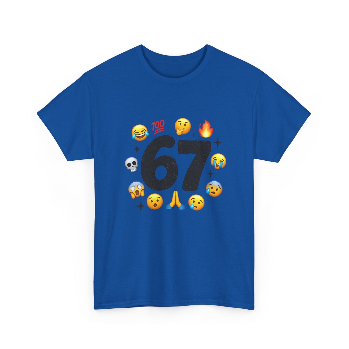 Funny 67 Meme Emoji T-Shirt — Meme Face Graphic Tee