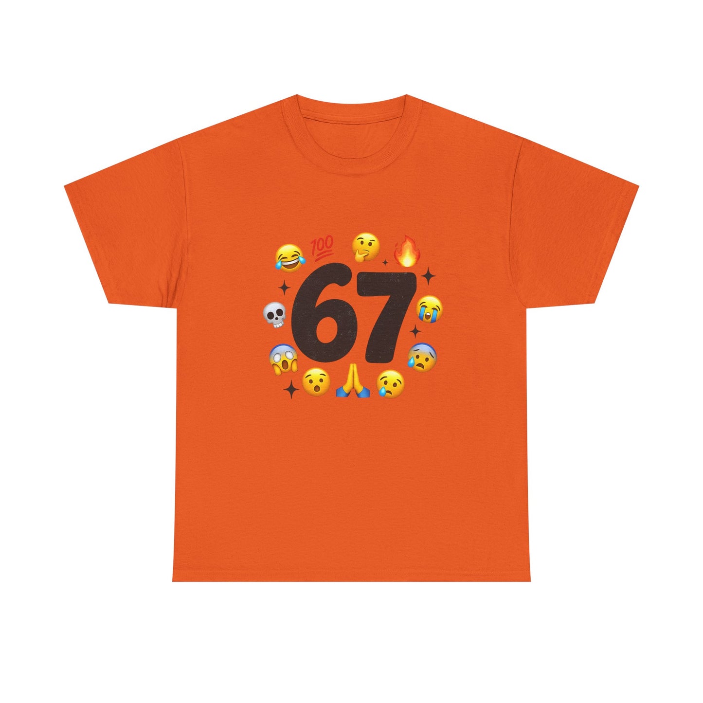 Funny 67 Meme Emoji T-Shirt — Meme Face Graphic Tee