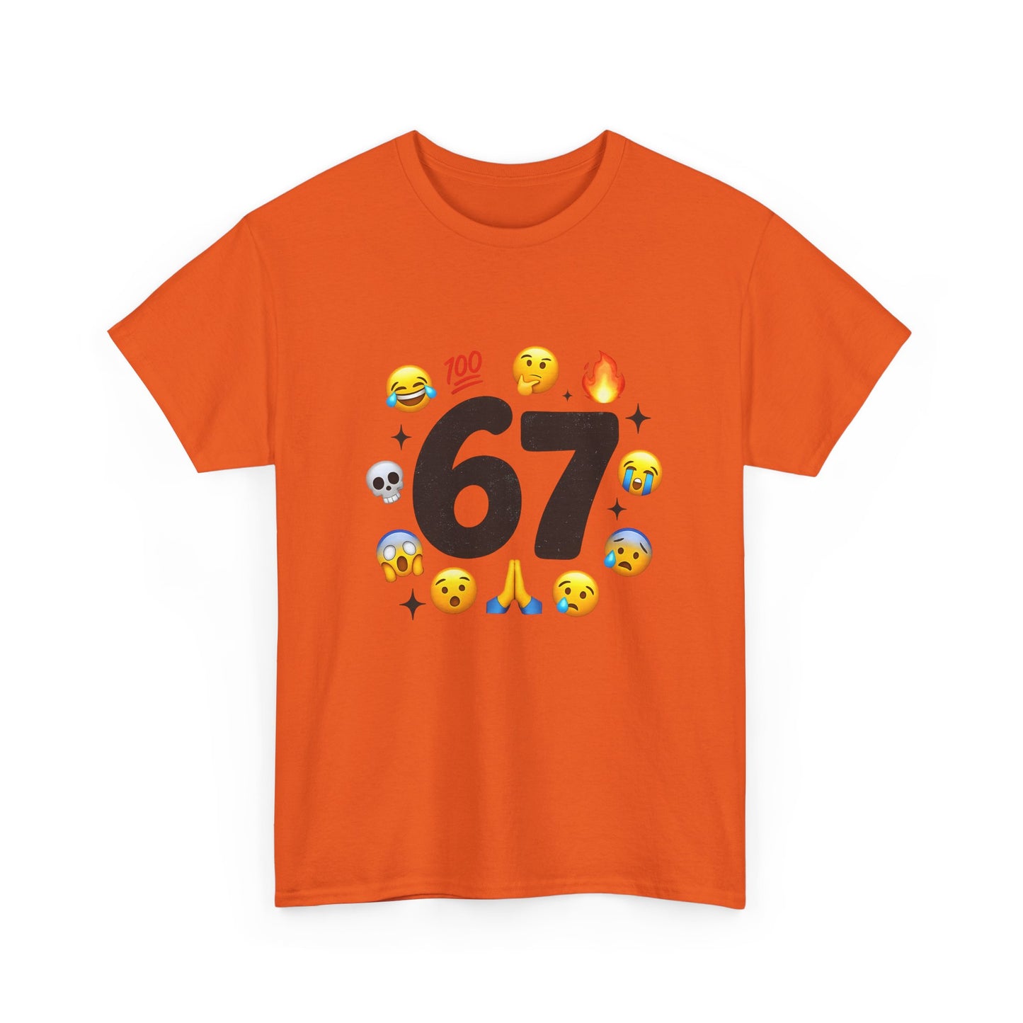 Funny 67 Meme Emoji T-Shirt — Meme Face Graphic Tee