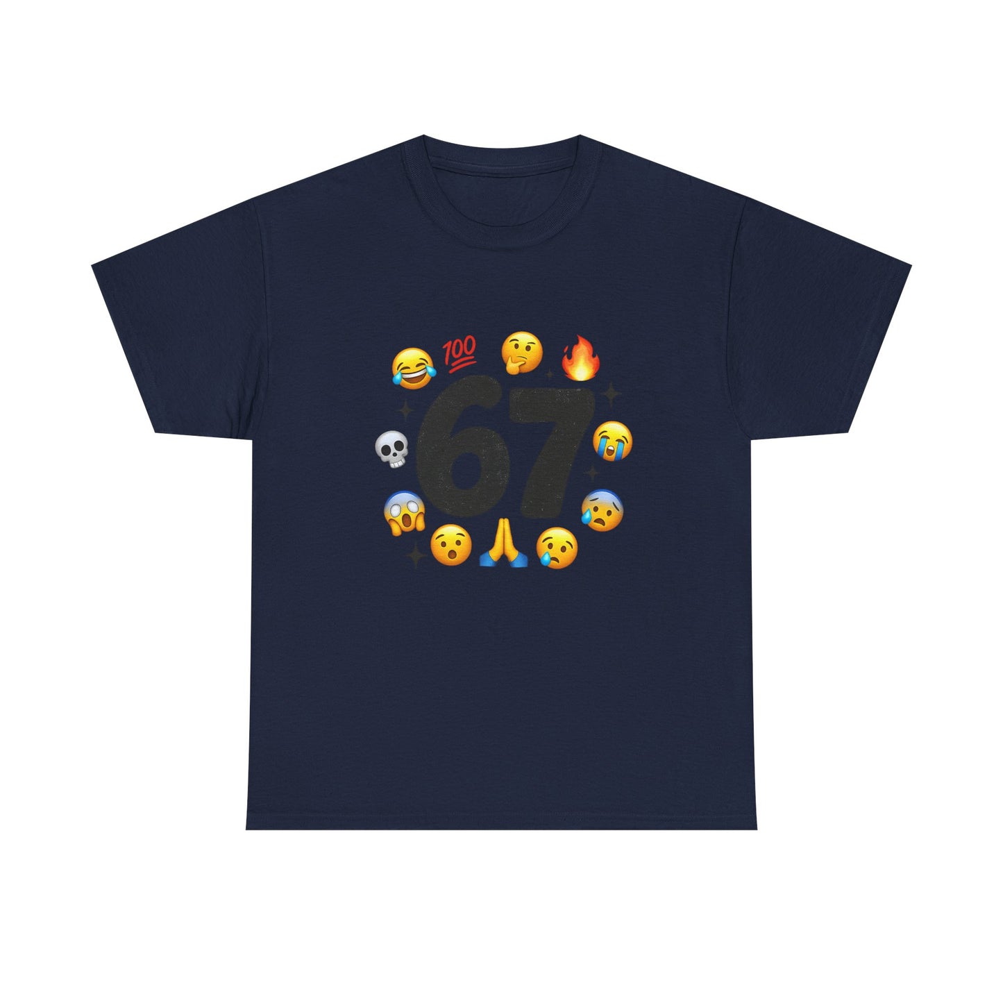 Funny 67 Meme Emoji T-Shirt — Meme Face Graphic Tee