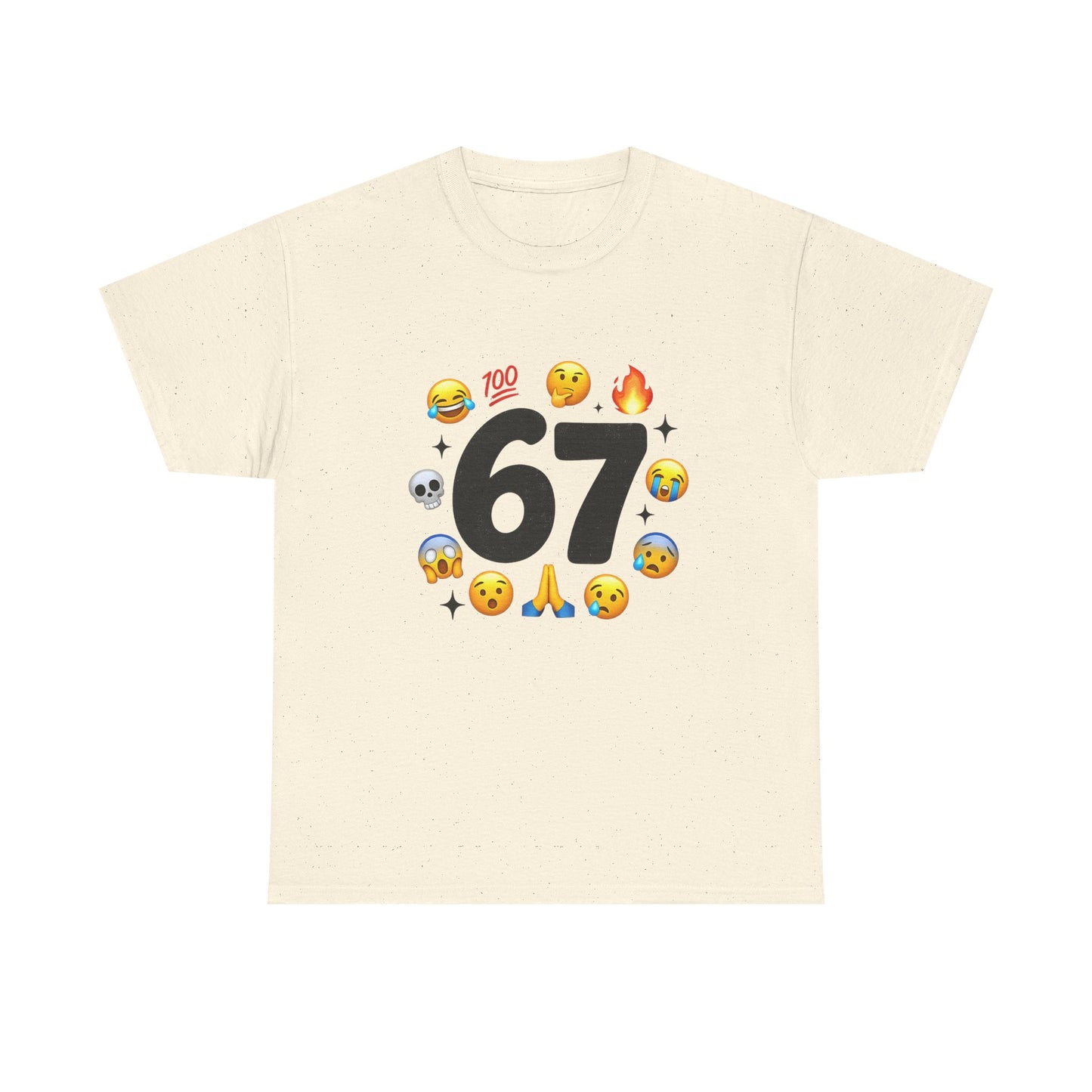 Funny 67 Meme Emoji T-Shirt — Meme Face Graphic Tee